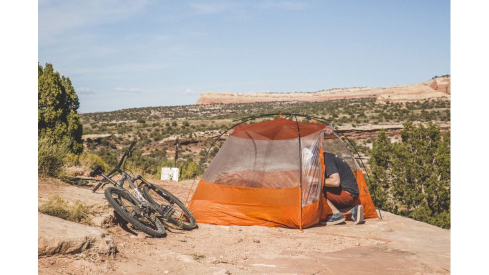 Big Agnes Copper Spur HV UL2 Tent - 2 Person, 3 Season-Gray/Orange