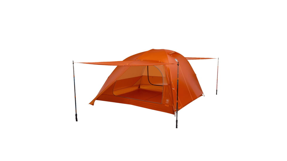 Big Agnes Copper Spur UL4 Tent, Tangelo, 4 Person, TCSUL4TGO25