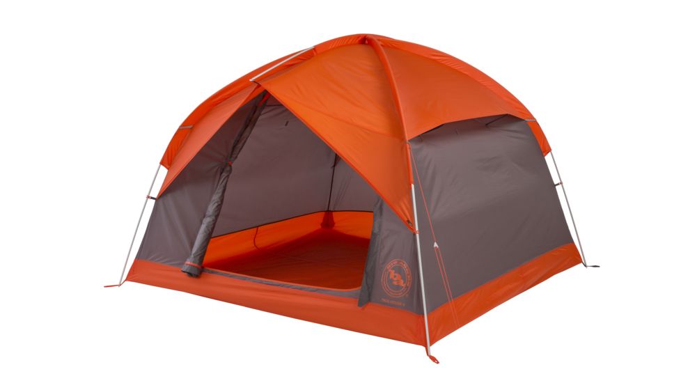Big Agnes Dog House 4 Tent, Orange/Taupe/Eggplant, TDH420