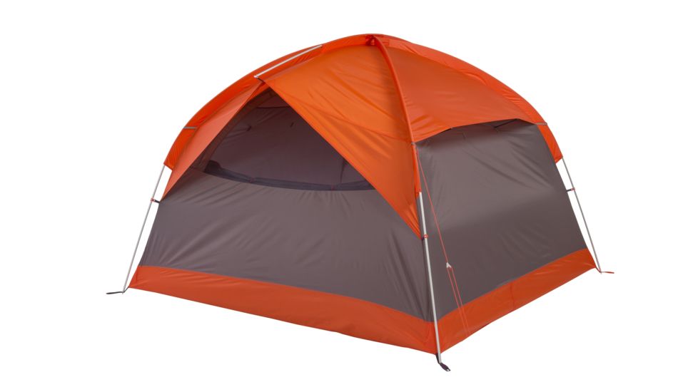 Big Agnes Dog House 4 Tent, Orange/Taupe/Eggplant, TDH420