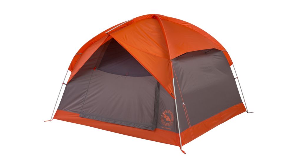 Big Agnes Dog House 4 Tent, Orange/Taupe/Eggplant, TDH420