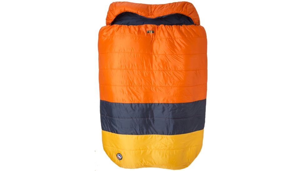 Big Agnes Dream Island 15 Double Sleeping Bag, Orange/Navy/Yellow, Double Wide, BDWDI19