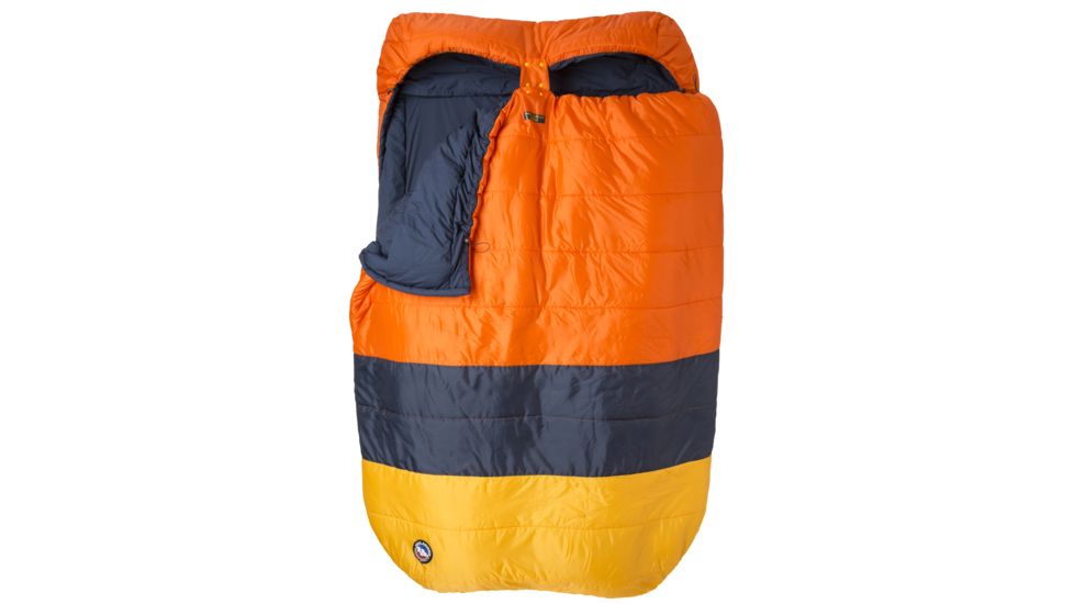 Big Agnes Dream Island 15 Double Sleeping Bag, Orange/Navy/Yellow, Double Wide, BDWDI19