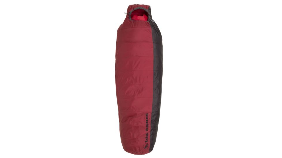Big Agnes Encampment 15 Sleeping Bag Synthetic-Crimson/Coffee-Regular-Right