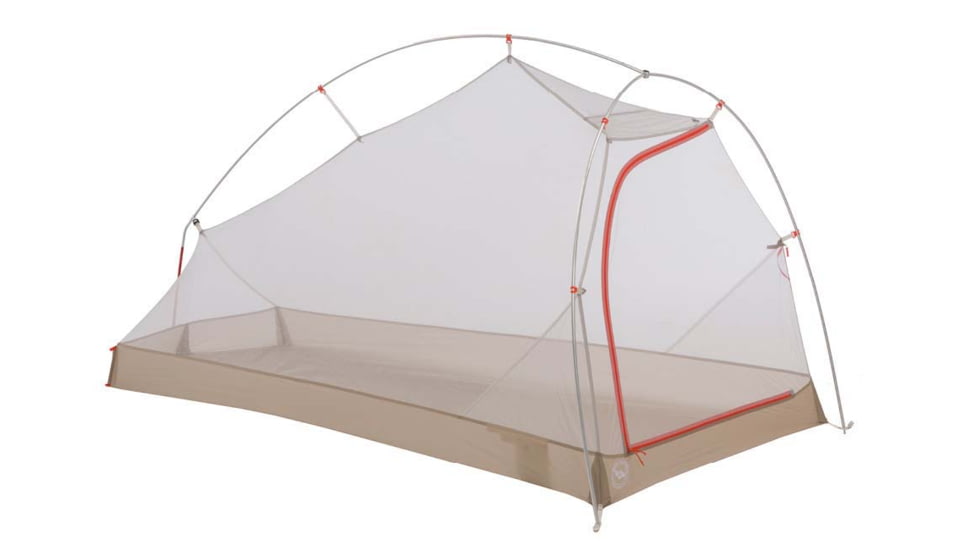 Big Agnes Fly Creek HV UL1 Solution Dye Tent, Gray/Greige, 1 Person, THVFLY121