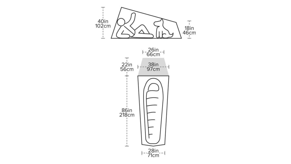 Big Agnes Fly Creek HV UL1 Solution Dye Tent, Gray/Greige, 1 Person, THVFLY121