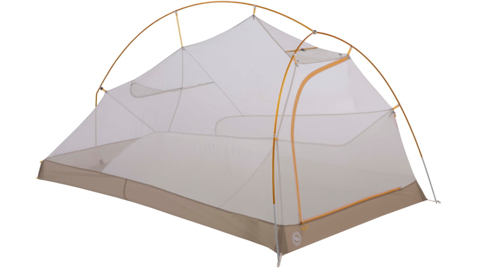 Big Agnes Fly Creek HV UL2 Bikepack Solution Dye Tent, Yellow/Greige, 2 Person, THVFCBP222