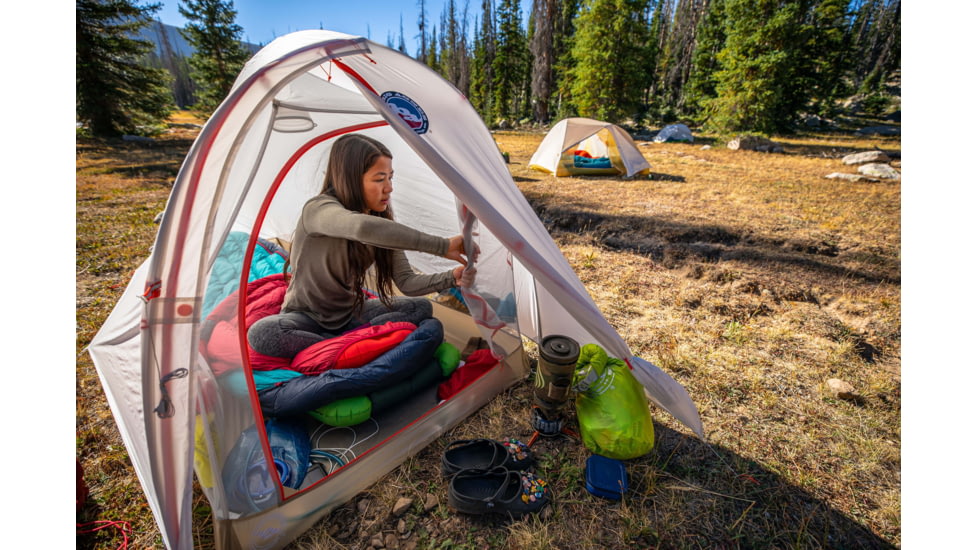 Big Agnes Fly Creek HV UL2 Solution Dye Tent, Gray/Greige, 2 Person, THVFLY221