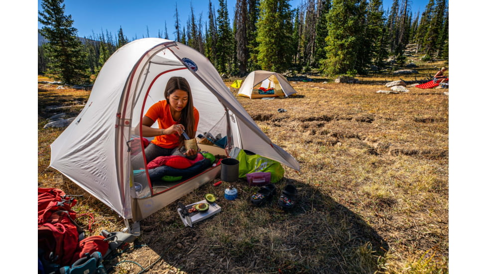 Big Agnes Fly Creek HV UL2 Solution Dye Tent, Gray/Greige, 2 Person, THVFLY221