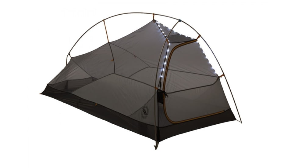 Big Agnes Fly Creek UL HV 1 mtnGLO Tent - 1 Person, 3 Season-Gray/Silver