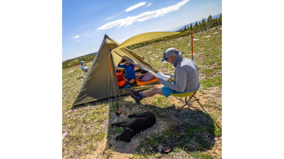 Big Agnes Gold Camp UL 5 Tarp Tent, Dark Olive, 5 Person, TGCUL5T23