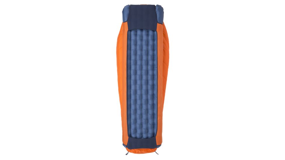 Big Agnes Lost Dog 15 Sleeping Bag FireLine Eco, Right Zip - Mens, Orange/Navy, Regular, BLD15RR19