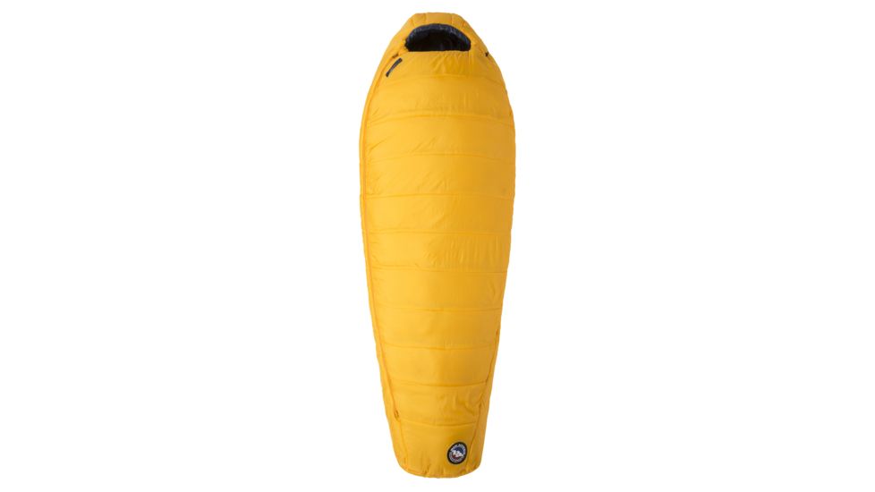 Big Agnes Lost Dog 30 Sleeping Bag FireLine Eco, Left Zip - Mens, Yellow/Navy, Regular, BLD30RL19