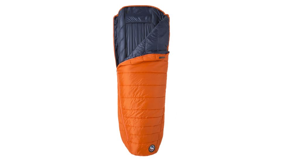 Big Agnes Lost Dog 45 Sleeping Bag FireLine Eco, Left Zip - Mens, Orange/Navy, Regular, BLD45RL19