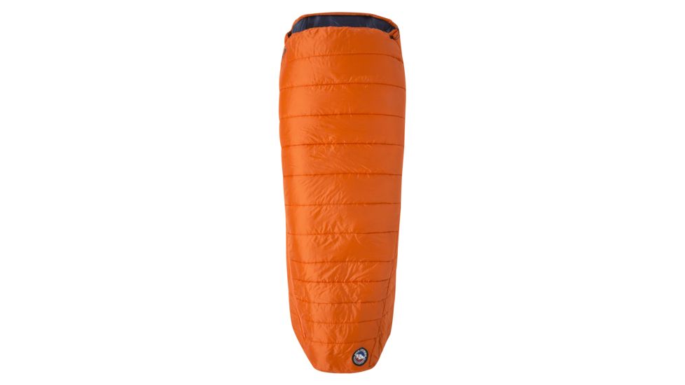 Big Agnes Lost Dog 45 Sleeping Bag FireLine Eco, Left Zip - Mens, Orange/Navy, Regular, BLD45RL19