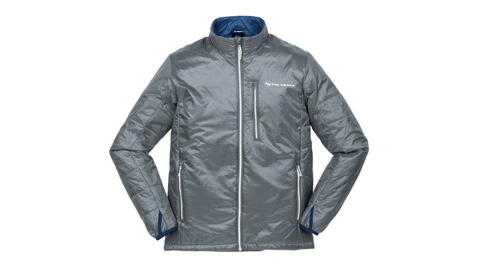 Big Agnes Men's Ellis Jacket - Pinneco Core, Gray/Dark Blue, Small, 31203-032-SM