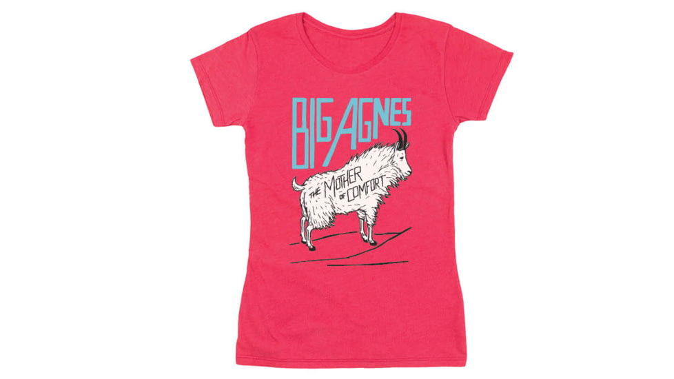 Big Agnes Mountain Goat T-Shirt - Womens, Red Heather, Extra Small, ATGOATWRHXS20