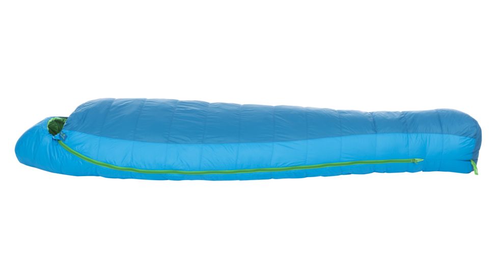 Big Agnes Oliphant 0 Sleeping Bag 600 DownTek, Right Zip - Mens, Blue/Green, Petite, BTMWOPR19