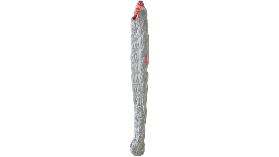 Big Agnes Pluton UL 40 850 DownTek Sleeping Bag, Gray/Pumpkin, Long, Left Zipper, BTMPULLL23