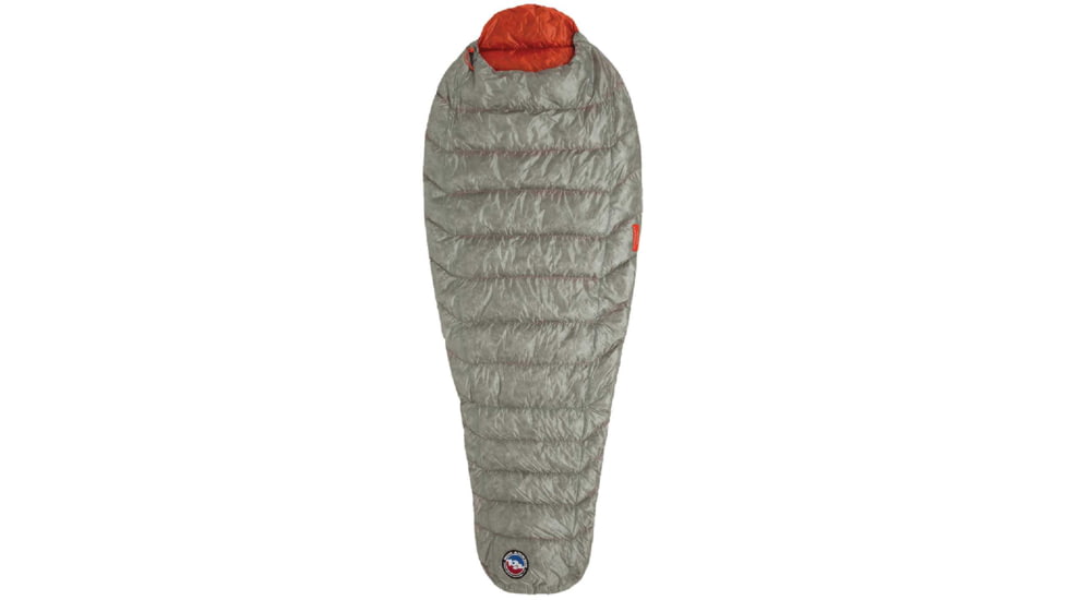 Big Agnes Pluton UL 40 850 DownTek Sleeping Bag, Gray/Pumpkin, Long, Left Zipper, BTMPULLL23