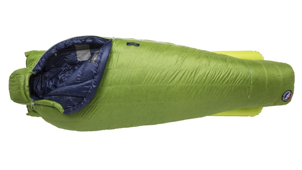 Big Agnes Sarvis Sl 20, 650 Downtek Sleeping Bag, Green, Regular, BTMSSL20RL20