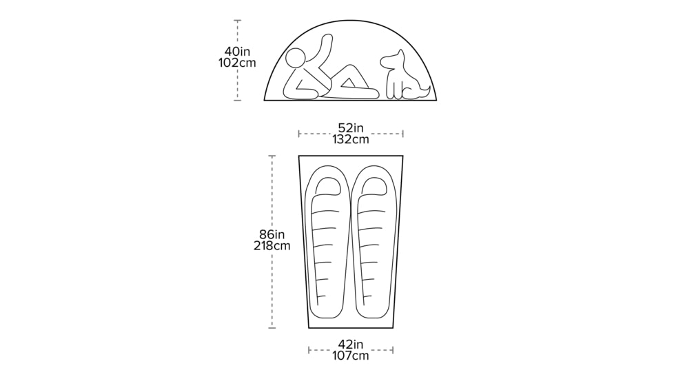 Big Agnes Shield 2P Tent, Red, 2 person, TMS226