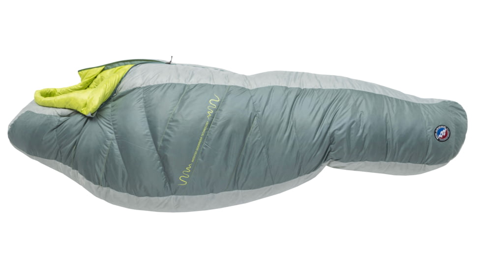 Big Agnes Sidewinder 0 650 RDS DownTek Sleeping Bag, Chinois Green/Mercury/Evening Primrose, Small, BSW0S26