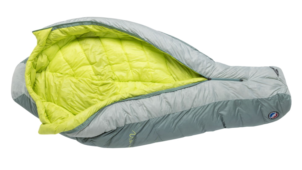 Big Agnes Sidewinder 0 650 RDS DownTek Sleeping Bag, Chinois Green/Mercury/Evening Primrose, Small, BSW0S26