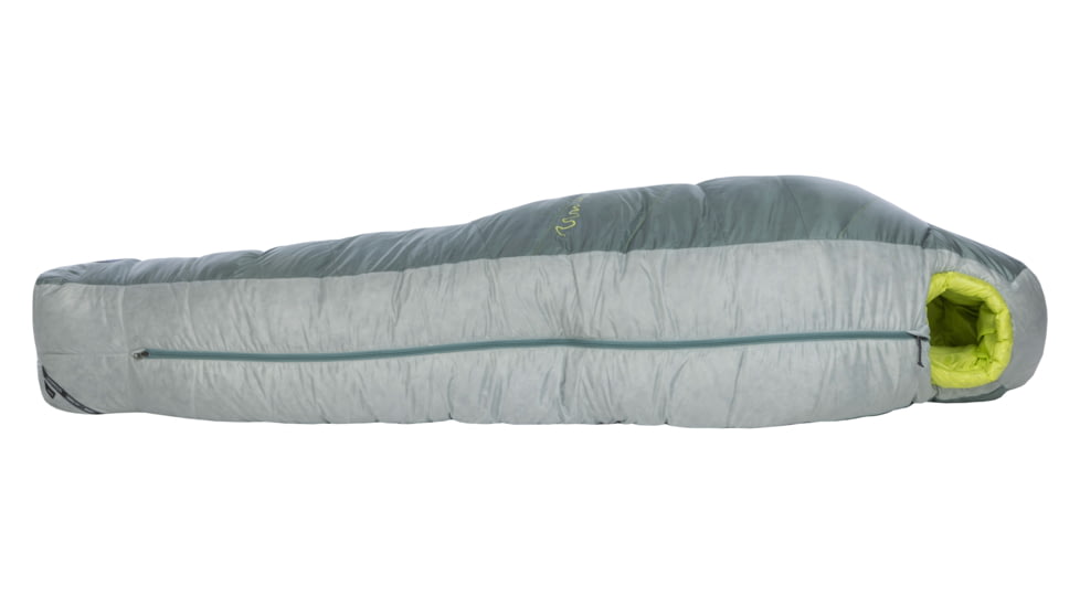 Big Agnes Sidewinder 0 650 RDS DownTek Sleeping Bag, Chinois Green/Mercury/Evening Primrose, Small, BSW0S26