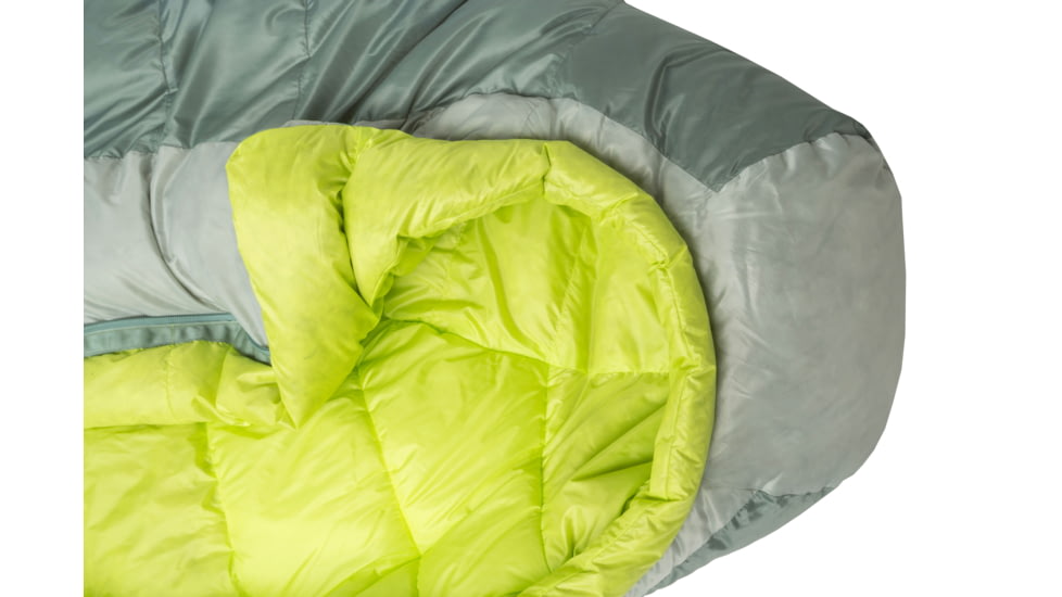 Big Agnes Sidewinder 0 650 RDS DownTek Sleeping Bag, Chinois Green/Mercury/Evening Primrose, Small, BSW0S26