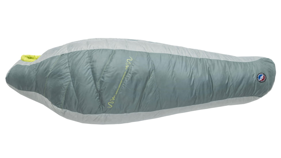Big Agnes Sidewinder 0 650 RDS DownTek Sleeping Bag, Chinois Green/Mercury/Evening Primrose, Small, BSW0S26