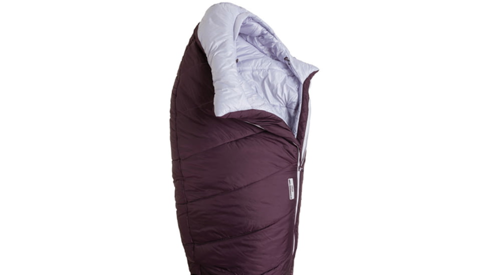 Big Agnes Sidewinder Camp 20 FireLine Sleeping Bag - Womens, Plum/Lavender, Petite, BWSWC20P21