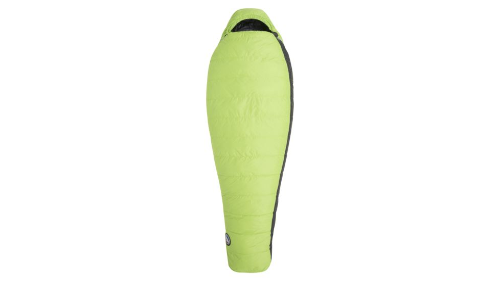 Big Agnes Spike Lake 15 Sleeping Bag 600 DownTek, Left Zip - Mens, Green/Gray, Regular, BTMSLRL19