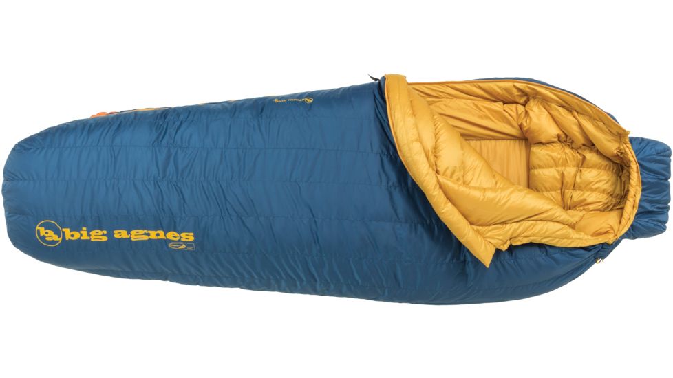Big Agnes Storm King 0 Sleeping Bag 650 DownTek-Blue-Long-Left
