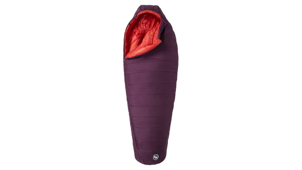 Big Agnes Sunbeam 0 Sleeping Bag FireLine Eco, Right Zip, Beet/Paprika, Petite, BWSB0PR19