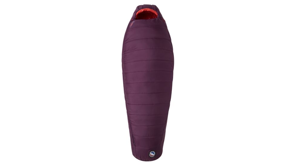 Big Agnes Sunbeam 0 Sleeping Bag FireLine Eco, Right Zip, Beet/Paprika, Petite, BWSB0PR19
