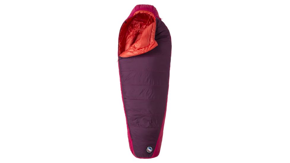 Big Agnes Sunbeam 15 Sleeping Bag FireLine Eco, Right Zip - Mens, Beet/Paprika, Petite, BWSB15PR19