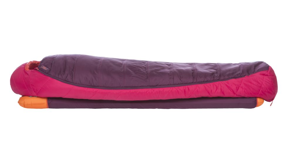 Big Agnes Sunbeam 15 Sleeping Bag FireLine Eco, Right Zip - Mens, Beet/Paprika, Petite, BWSB15PR19