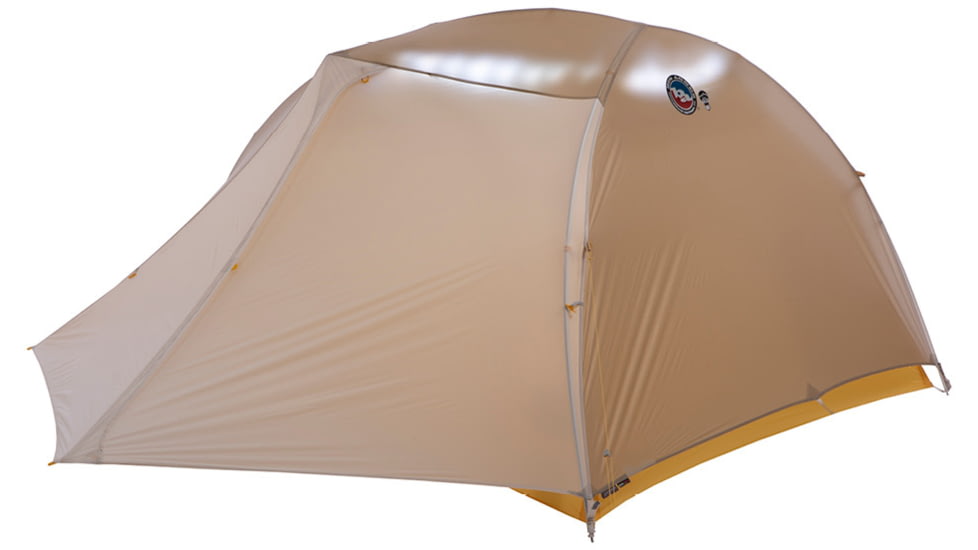 Big Agnes Tiger Wall UL3 mtnGLO Solution Dye Tent, Greige/Gray/Yellow, TTWUL3MG21