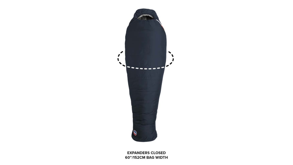 Big Agnes Torchlight Camp 35 Fireline Pro Sleeping Bag, Indigo/Gray, Long Left, BTMTLC35LL21