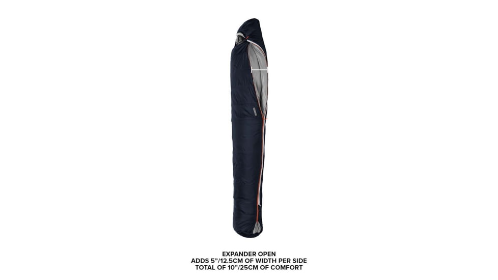 Big Agnes Torchlight Camp 35 Fireline Pro Sleeping Bag, Indigo/Gray, Long Left, BTMTLC35LL21
