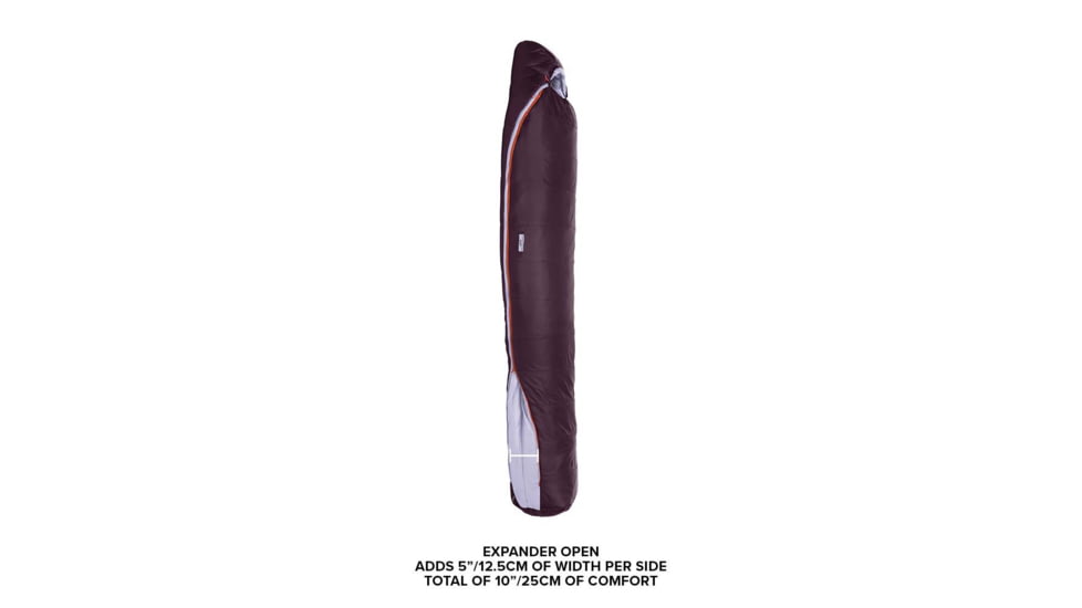 Big Agnes Torchlight Camp 20 Fireline Pro Sleeping Bag - Womens, Plum/Lavender, Petite Right, BTMWTLC20PR21