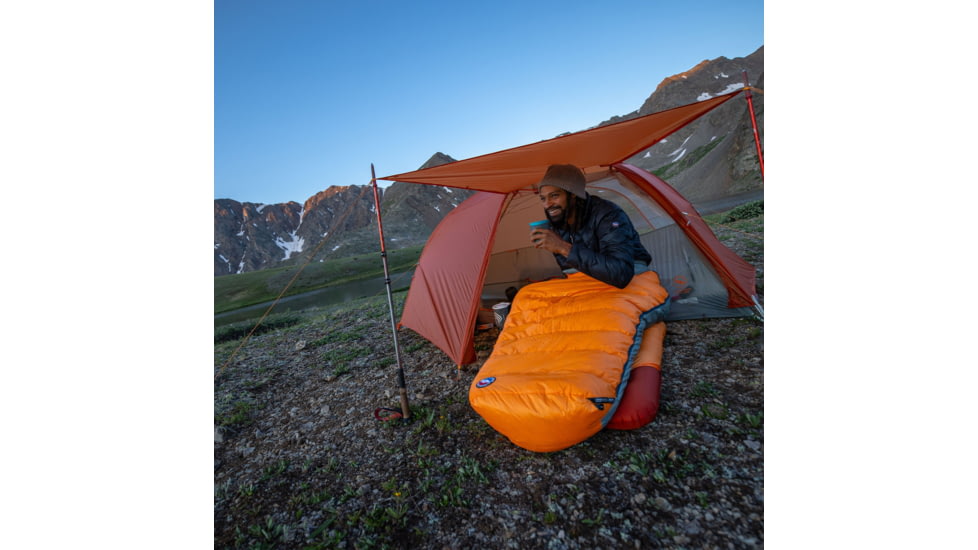 Big Agnes Torchlight EXP 30 Sleeping Bag, Tangelo/Chinois Green, Regular, BTEXPRL3025