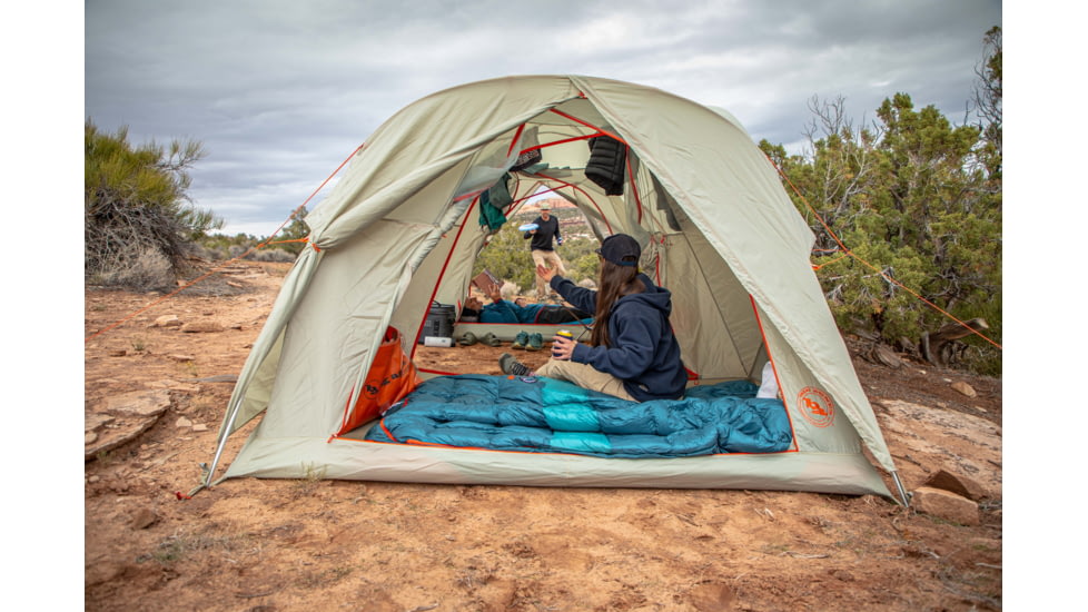 Big Agnes Wyoming Trail 4 Camp Tent - 4 Person, 3 Season, Olive, TWT422