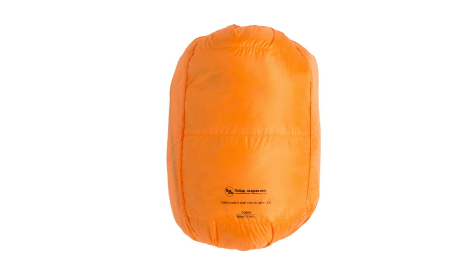 Big Agnes Youth Torchlight EXP 20 Sleeping Bag, Tangelo/Chinois Green, BYTEXPL25