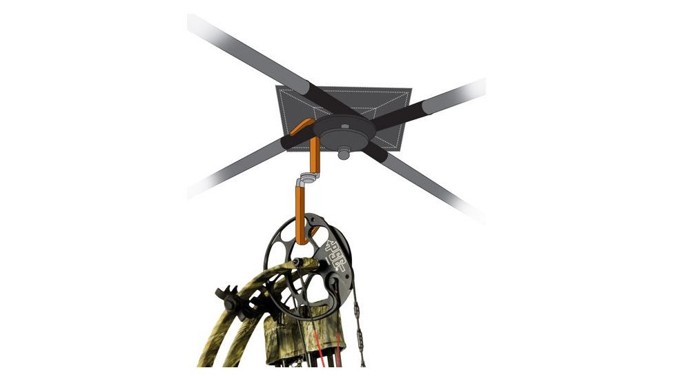 Muddy Ground Blind Mini-Bow Hanger 2 Pack, Black/Orange GBA-BH01-2