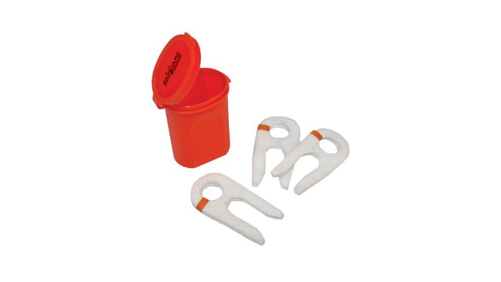 Big Game Treestands Scent Wick Container, includes 3-Pack of 4in Absorbent Split Felt Wicks, Orange SW125