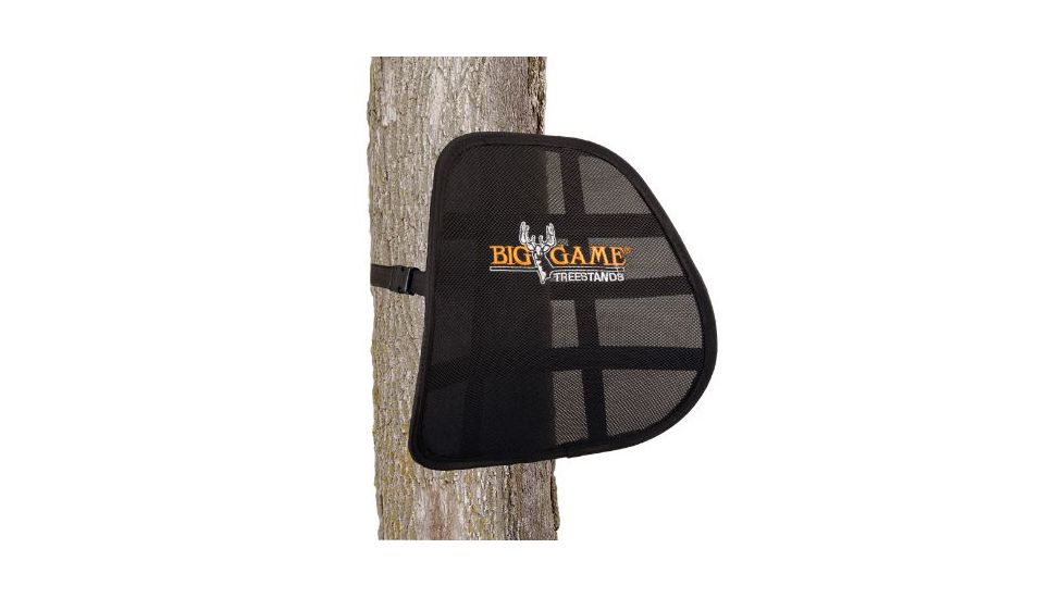 Muddy Spring-Back Lumbar Support, includes Adjustable straps, fits up to 34 tree, Black AC200