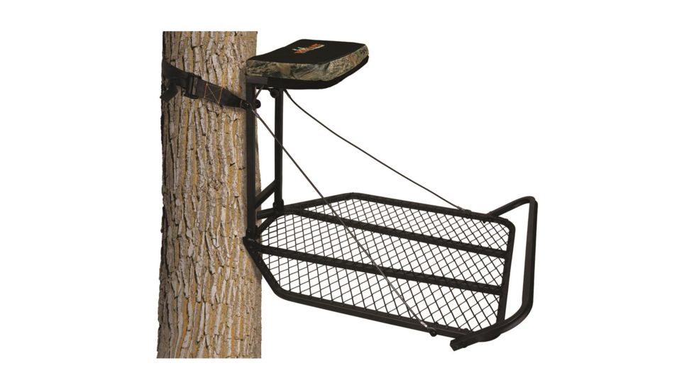Big Game Treestands The Black Steel Hang-On Stand, Black, FP010