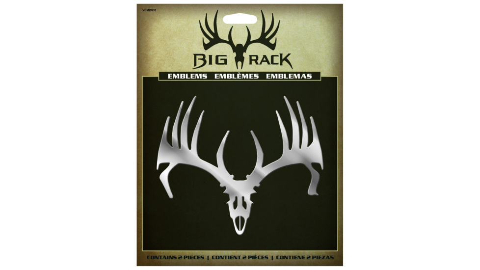 Big Rack Emblem, Whitetail, Skull 2Pk, Bgr VEM2006